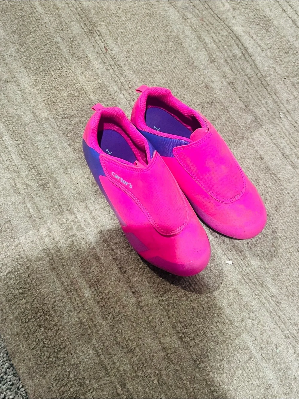 Carter's Neon Pink Soccer Cleats